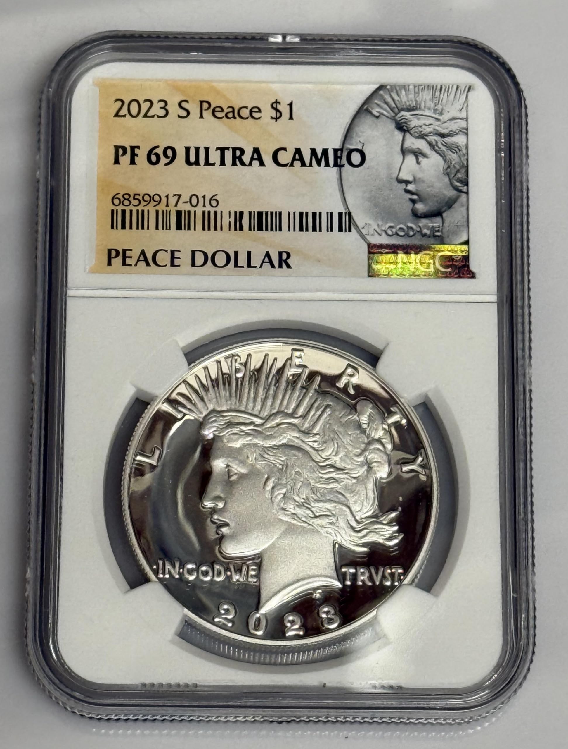 2023 S 2023 S Peace Dollar Proof $1 PF-69 Ultra Cameo By NGC